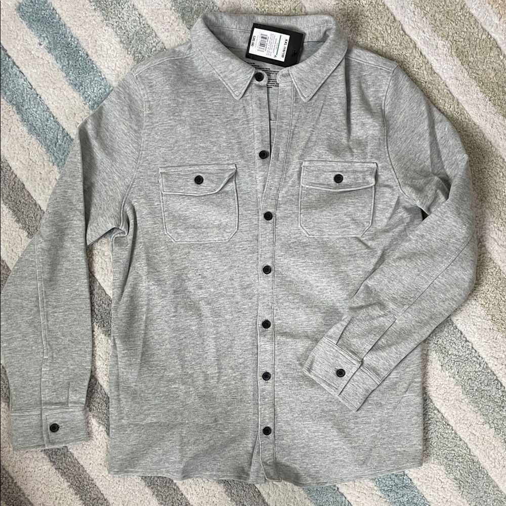 art class Light Gray Long-Sleeve Casual Button-Down Shirt